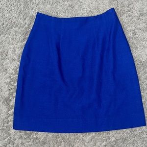 Vintage Royal Blue A-line Skirt